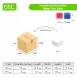 Base Ten Math Toy Set with Thousand Blocks Hundred Flats Ten Rods Unit Cubes