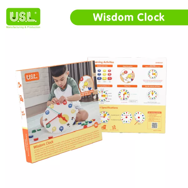 Children's Teaching Clocks Fun Geometry Learning Aids for Kids