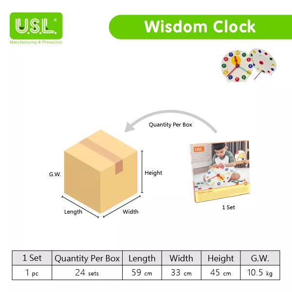 Children's Teaching Clocks Fun Geometry Learning Aids for Kids