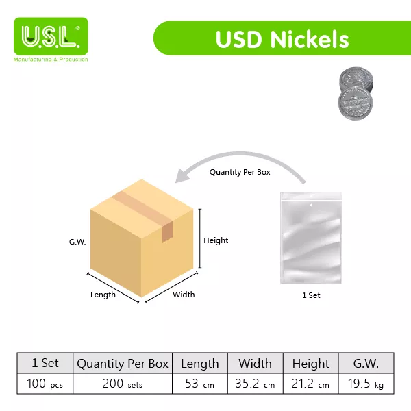 USD Play Money COIN Set for Board Games and Pretend Play