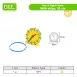 Children's Teaching Clock with Day and Night Display Kids Learning Clock