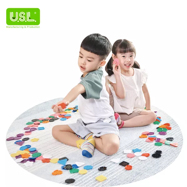 Educational Toys LARGE Multi-Shaped Craft Buttons for Lacing Activity