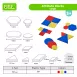 Attribute Blocks for Learning Counting Sorting Geometry Colors Relative Size Concept Math Toys Math Puzzles