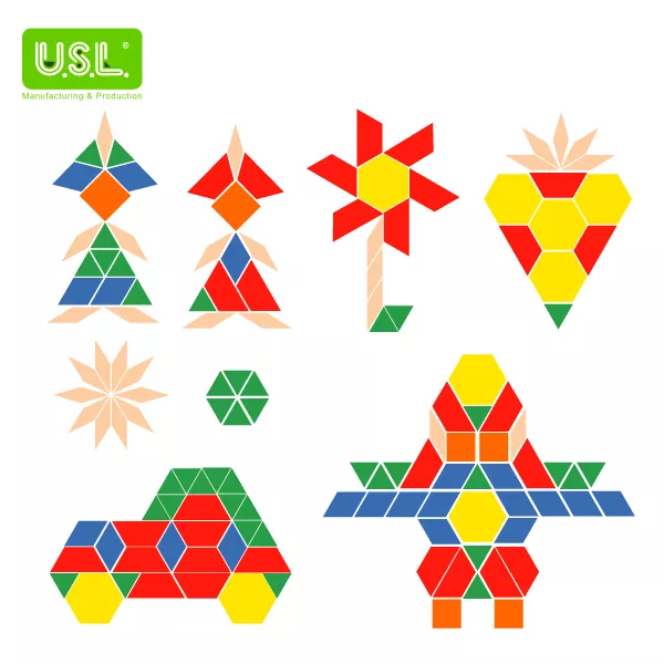 EVA Form Pattern Blocks - Geometric Shapes for Kids