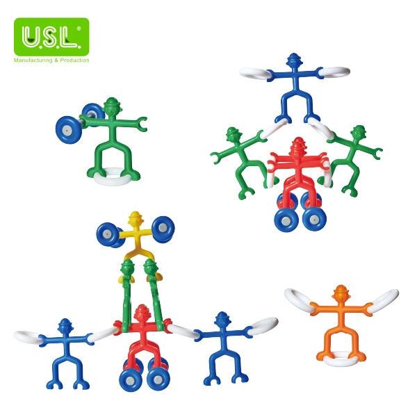 Interlocking Building Blocks Educational Toys for Kids (Gymnast Theme)