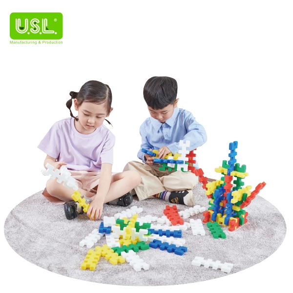 Interlocking Building Blocks Educational Toys for Kids (Fishbone Shape)