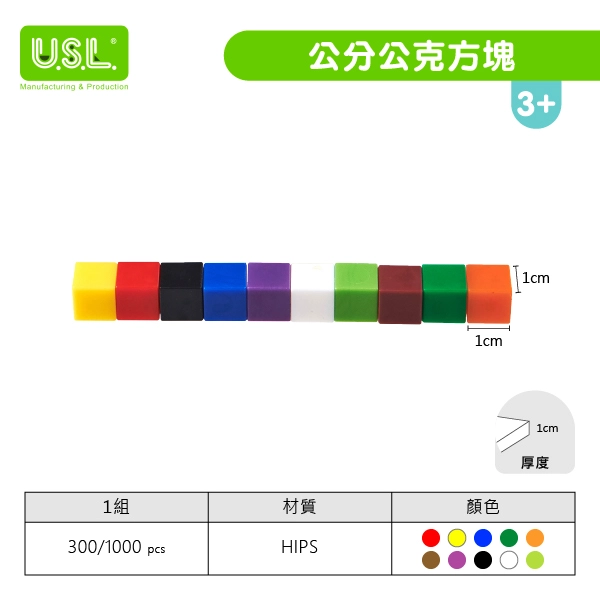 【十進位、分數】公分公克方塊