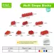 Animal Train Theme Multi-Shaped Educational Building Blocks for Kids