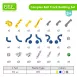 Interactive Marble Roller Coaster Kits Educational Ball Tracks Playsets for Kids (complex set)