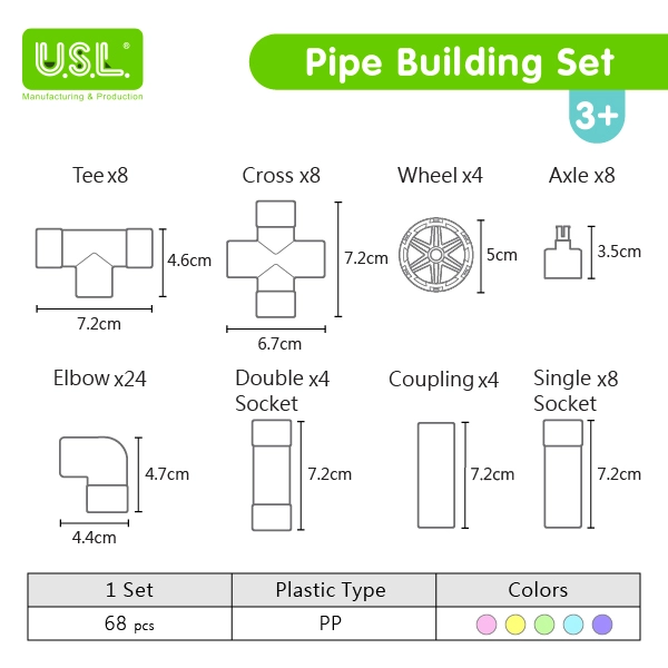 Educational Building Blocks Tubular Pipe Building Toys for Kids