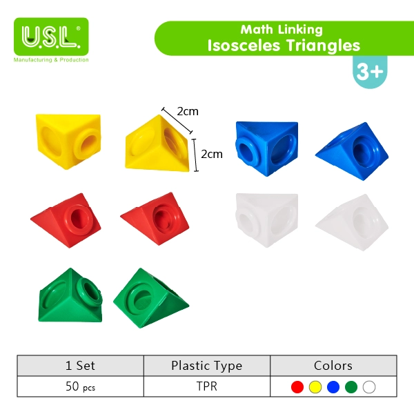 Educational Math Linking Cube Series Building Blocks for Interactive Learning