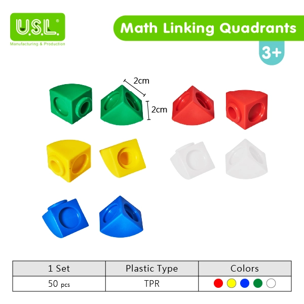 Educational Math Linking Cube Series Building Blocks for Interactive Learning