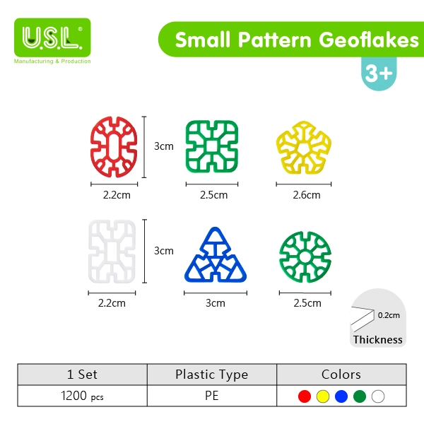 Pattern Snowflake Interlocking Building Blocks Educational Toys
