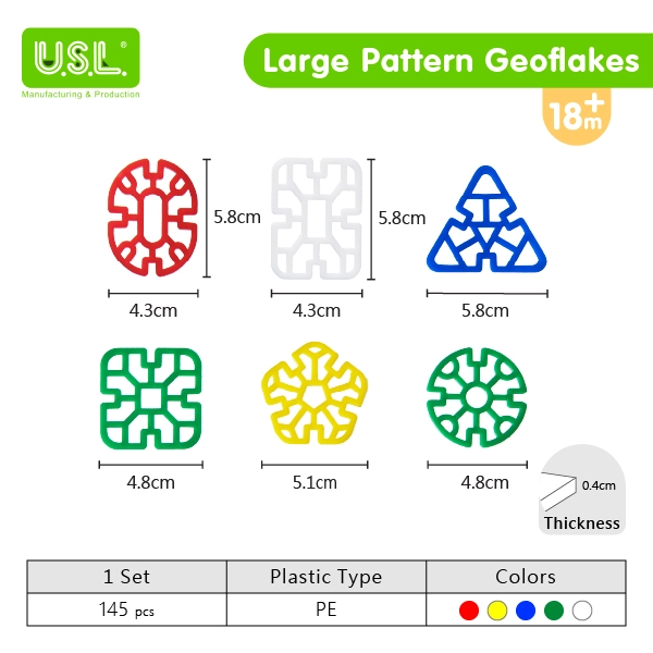 Pattern Snowflake Interlocking Building Blocks Educational Toys