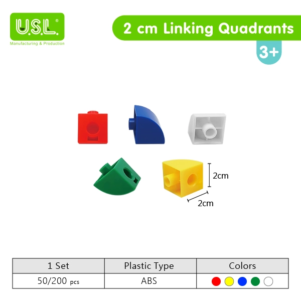 2cm Linking Cubes Educational Toys for Kids for Developing Spatial Awareness and Hand-Eye Coordination