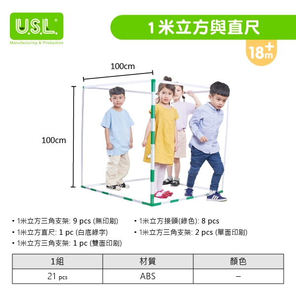 【尺、圓規】1米立方與直尺