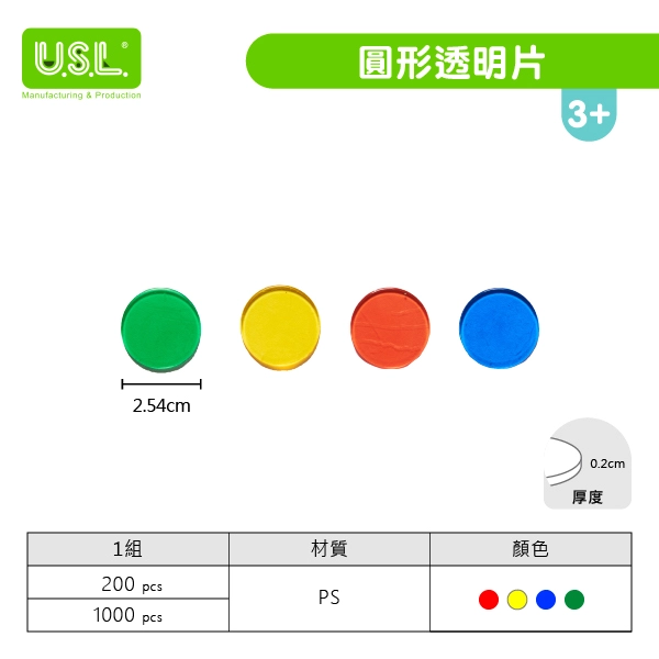 【堆疊數數玩具】圓形片系列