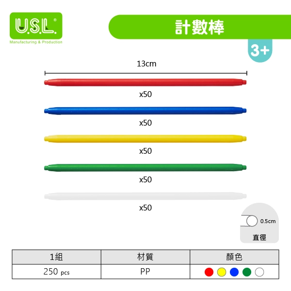 【堆疊數數玩具】 計數棒