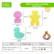 Animal-Shaped Lacing Boards Educational Toys for Kids