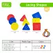 Educational Toys GEOMETRY Craft Buttons for Lacing Activity