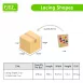 Educational Toys GEOMETRY Craft Buttons for Lacing Activity