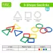 Multi-shaped Geometric Linking Rings Fun Educational Toys for Kids