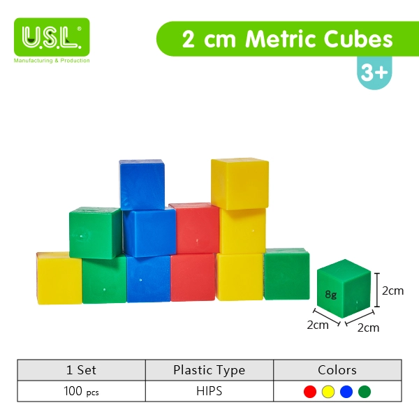 Colorful 2 cm Math Cubes 8g Weight Stacking Cubes Versatile Math Toys
