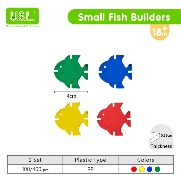 Fish Shaped Interlocking Connecting Discs Educational Toys