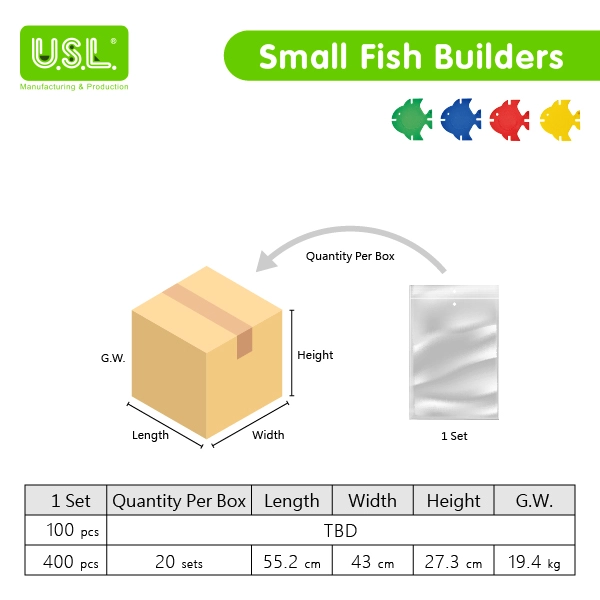 Fish Shaped Interlocking Connecting Discs Educational Toys