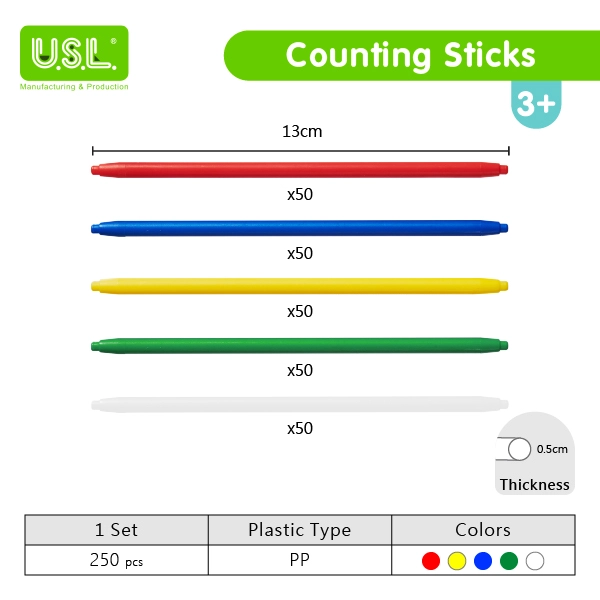 Colorful Counting Sticks Math Toys for Counting and Sorting