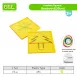 Plastic Pegboards with Rubber Bands for Geometry Learning Math Toys for Kids (FRACTION/SQUARE)