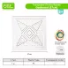 Plastic Pegboards with Rubber Bands for Geometry Learning Math Toys for Kids (TRANSPARENT)