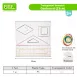 Plastic Pegboards with Rubber Bands for Geometry Learning Math Toys for Kids (TRANSPARENT)