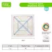 Plastic Pegboards with Rubber Bands for Geometry Learning Math Toys for Kids (TRANSPARENT)