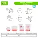 Clear Geometry Shape Containers Math Toys Geometric VOLUME Sets