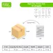 Clear Geometry Shape Containers Math Toys Geometric VOLUME Sets