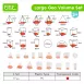 Clear Geometric VOLUME Sets Math Toys