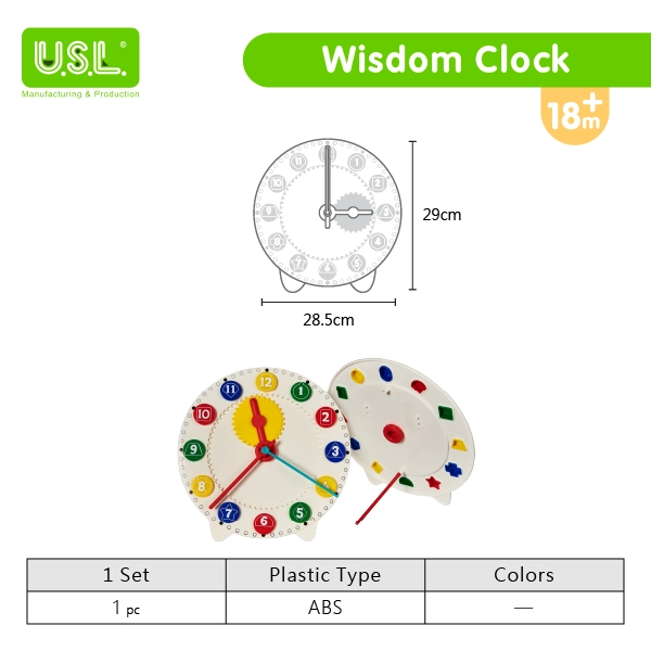Children's Teaching Clocks Fun Geometry Learning Aids for Kids