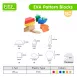 EVA Form Pattern Blocks - Geometric Shapes for Kids