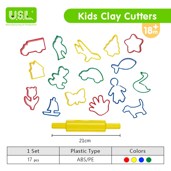 Safe Educational Kids Clay Tools and Cutters Fun toys for Learning and Creativity