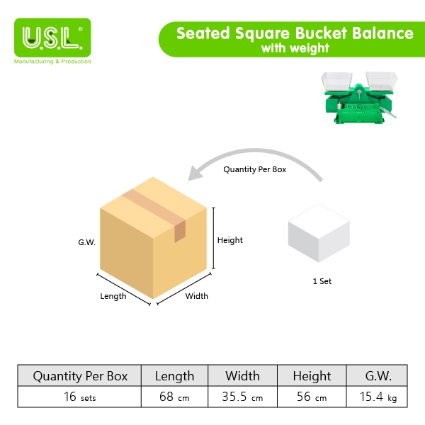 SQUARE Bucket Balance Measuring Toys with WEIGHTS