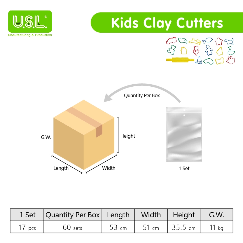 Safe Educational Kids Clay Tools and Cutters Fun toys for Learning and Creativity