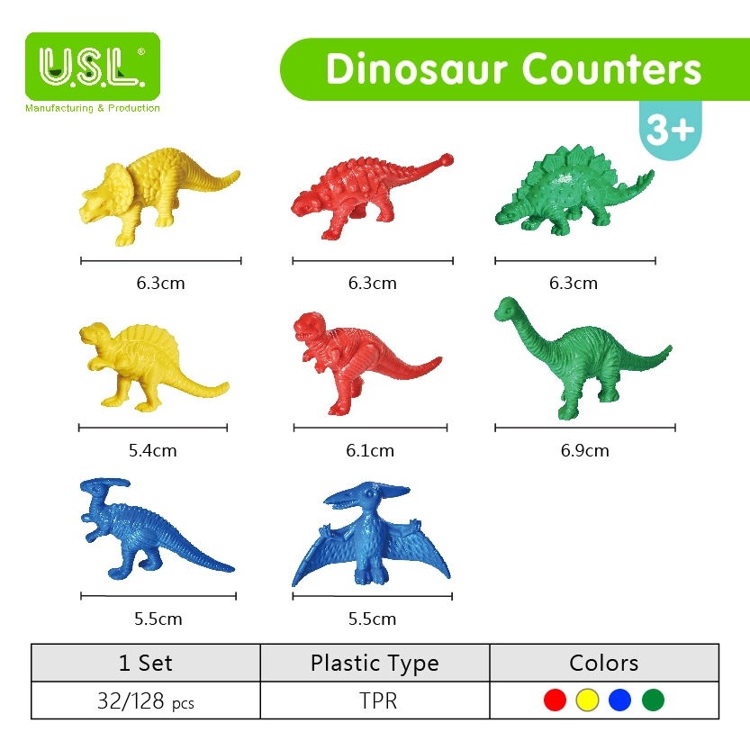 Dinosaur Counters Educational Sorting and Counting Toys
