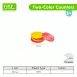 Double Sided 2-Color Counting Sorting Stacking Coins Round Chips Math Toys