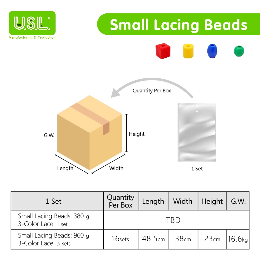 Educational Toys 4-SHAPE Lacing Beads for Kids Enhancing Hand-Eye Coordination and Motor Skills