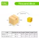 Base Ten Math Toy Set with Thousand Blocks Hundred Flats Ten Rods Unit Cubes