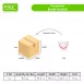 Clear Plastic Home & School Supplies Buckets with Red Lids