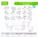 Clear Geometry Shape Containers Math Toys Geometric VOLUME Sets