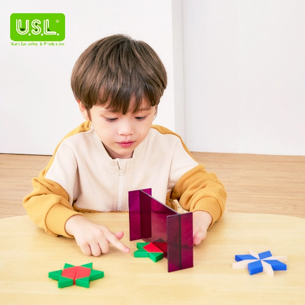 Mira-Style Reflective Geo Mirror Easy Tracing Drawing Toy for Observing Reflections Symmetry Congruence