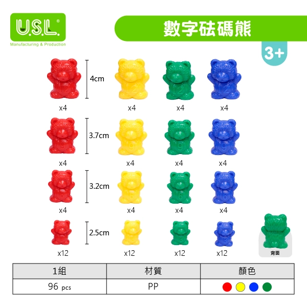 【砝碼和量杯】砝碼熊系列